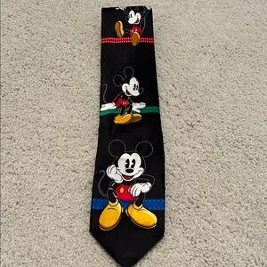 Disney Mickey Mouse Black Tie